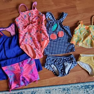 Little Girl Swimsuit Bundle Sizes 5t-7/8